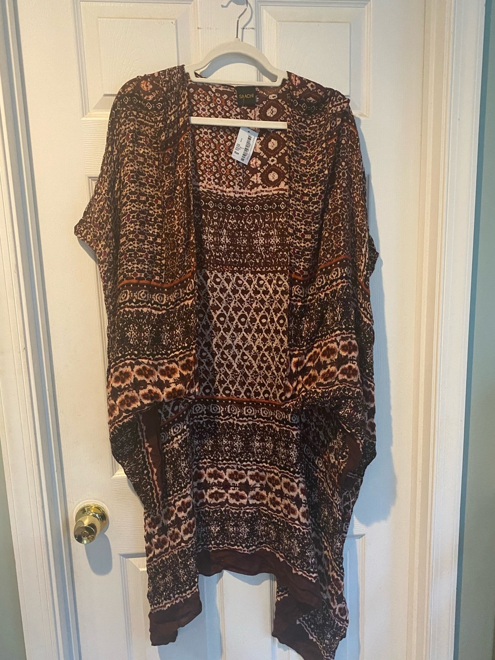 SAACHI NWT - Boho Printed Kimono Style Cardigan